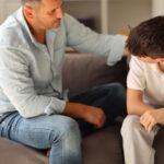 older man providing validation to child